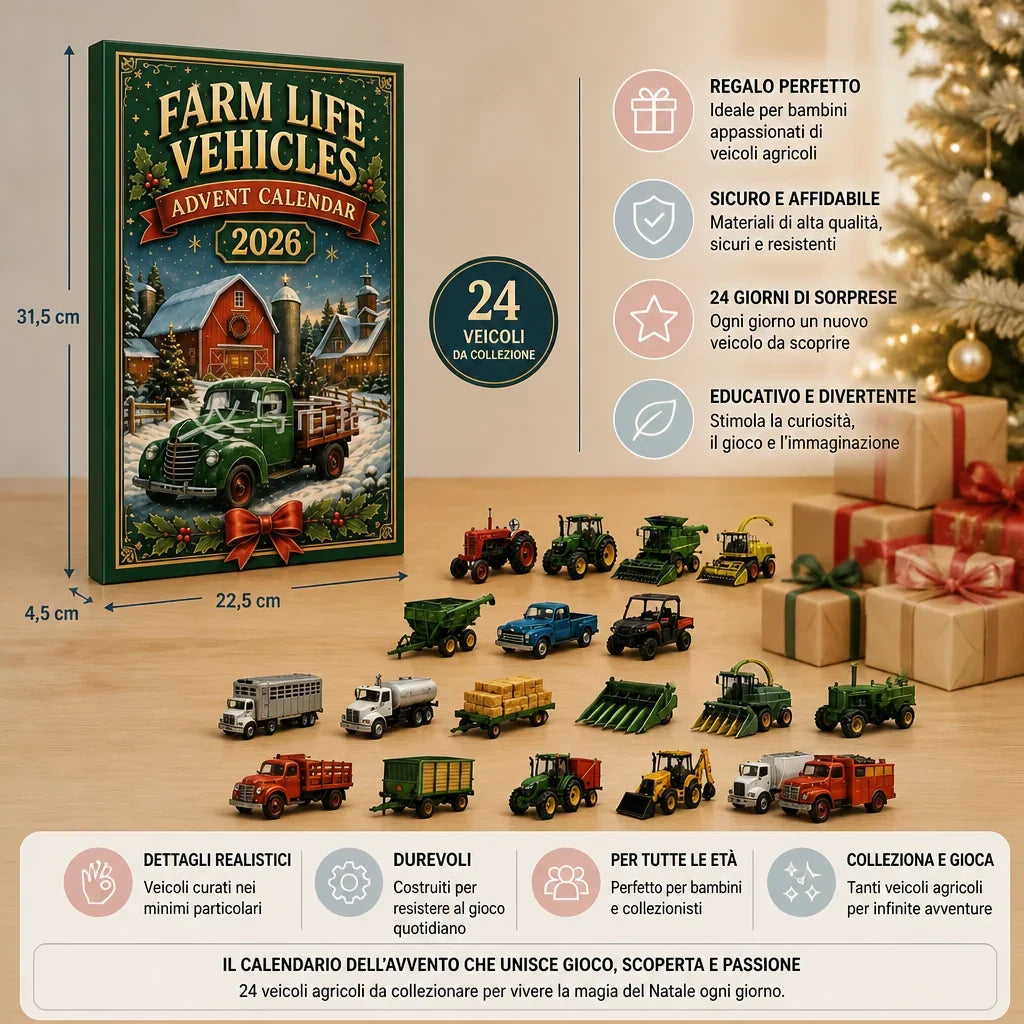 Advent Calendar Farm Vehicles & Machinery 24 Daily Surprises