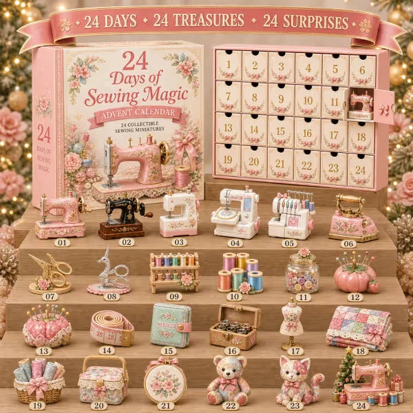 Advent Calendar Sewing Miniatures 24 Collectible Designs