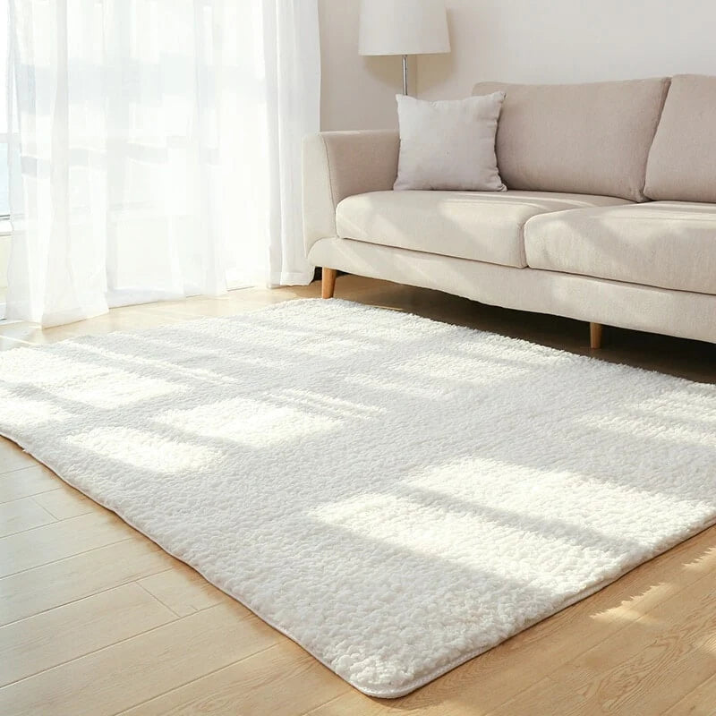 Area Rug Plush High-Pile Shaggy Cushioned Three-Layer Construction
