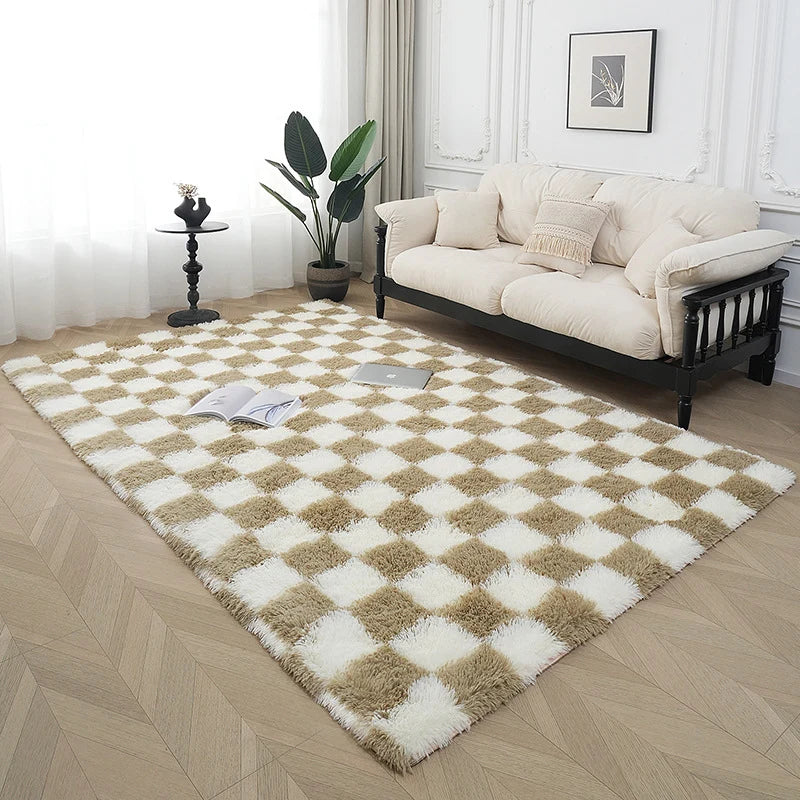 Area Rug Plush Soft Fibers Non-Slip Backing