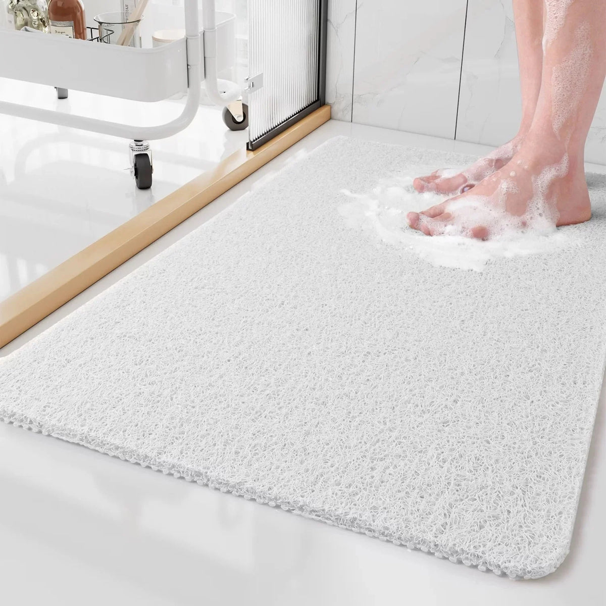 Bath Mat Non-Slip Quick-Draining Machine-Washable