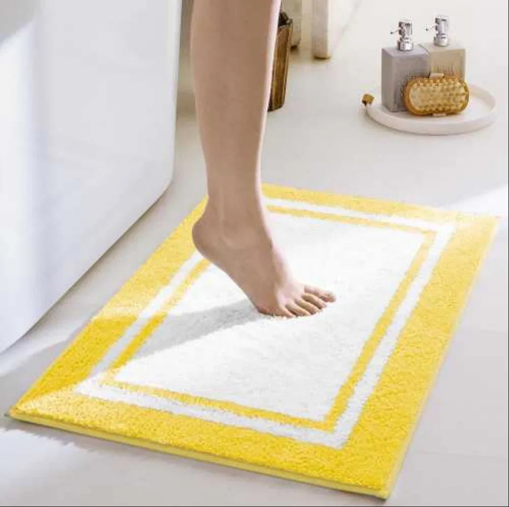 Bath Mat Plush Absorbent Non-Slip Machine Washable
