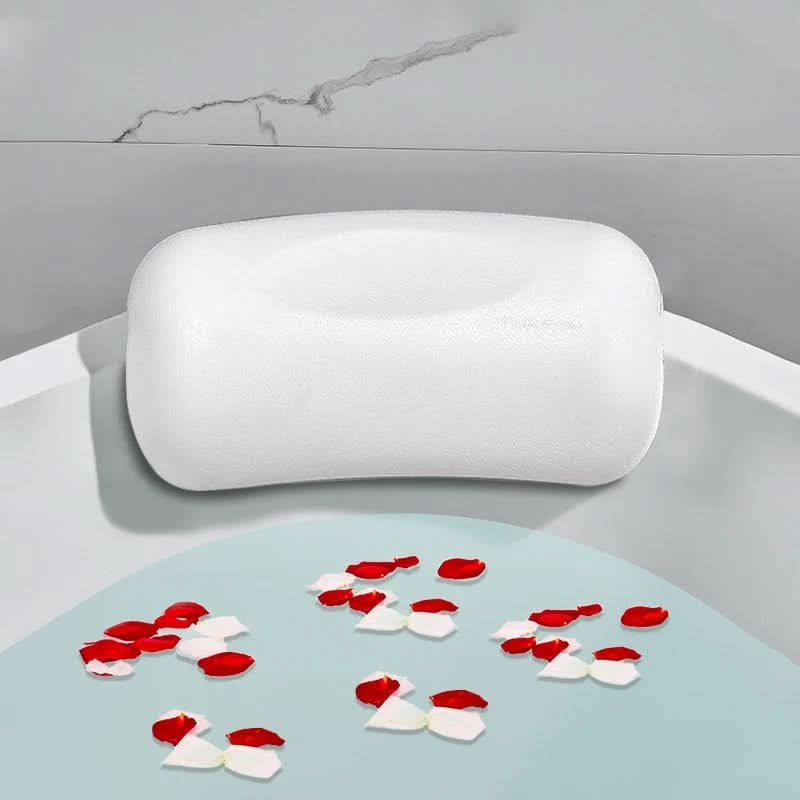 Bath Pillow Contoured Foam Non-Slip Suction Cups