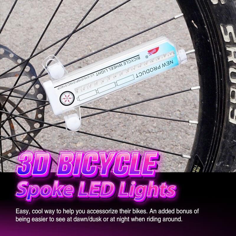 Bike Wheel Lights Motion-Activated 30 RGB Patterns Water-Resistant