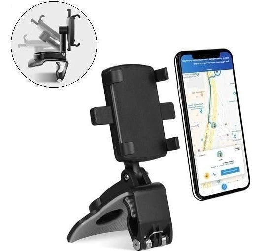 Car Phone Holder 360° Rotating Multi-Mount One-Hand Release