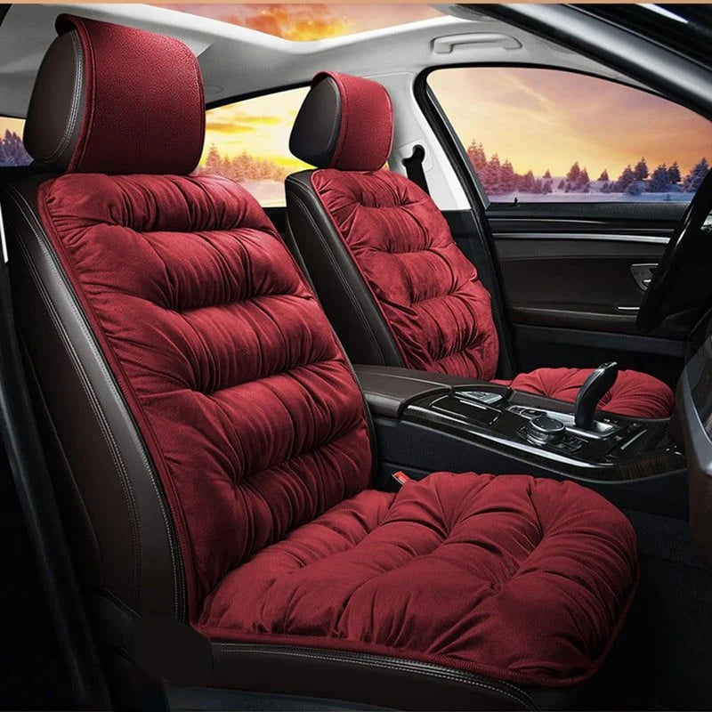Car Seat Cover Cushioned Short Plush Sponge Padded