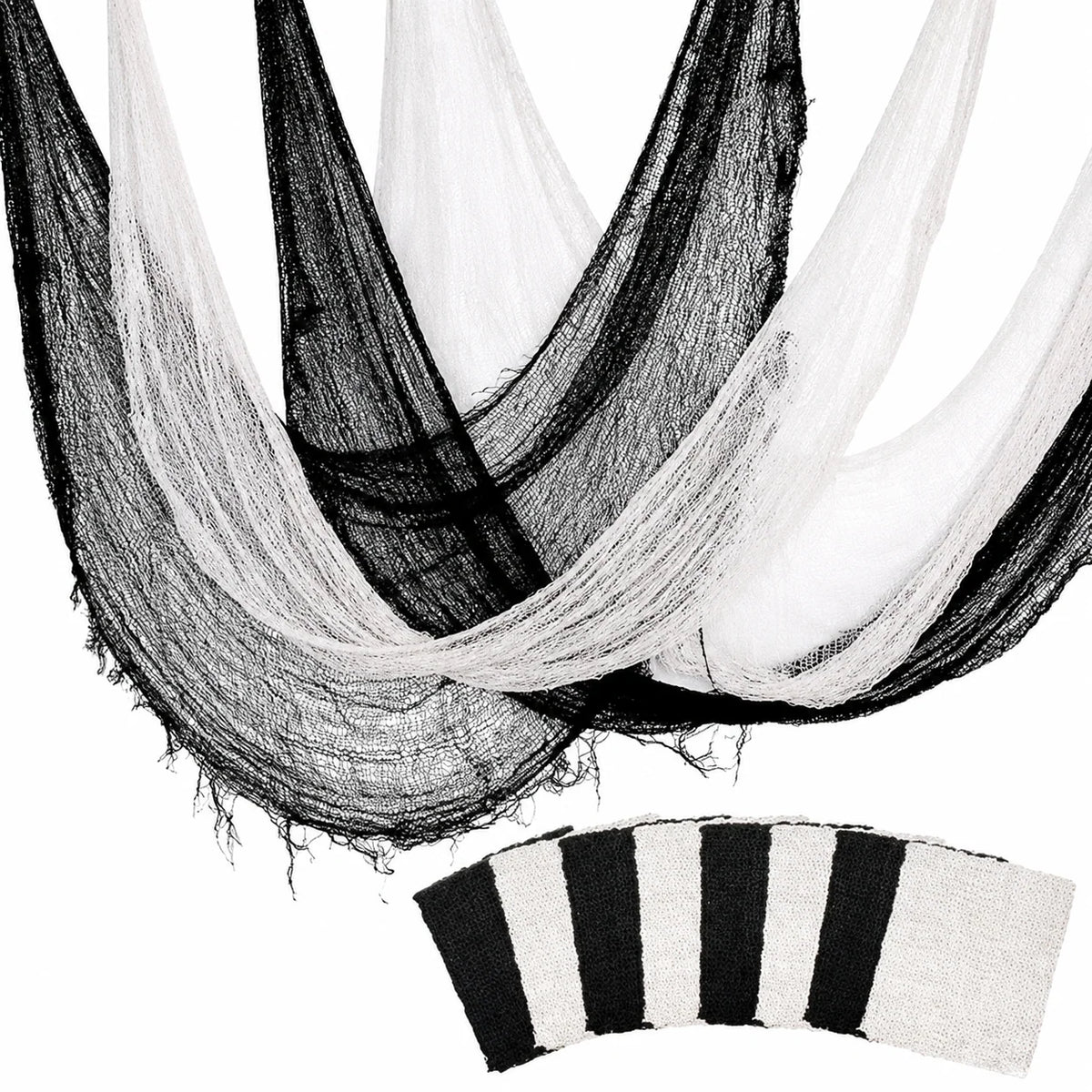 Creepy Cloth Gauze Stretchable Tattered Fabric