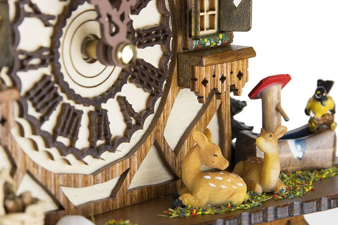 Cuckoo Clock Wooden Chalet Music & Night Shutoff
