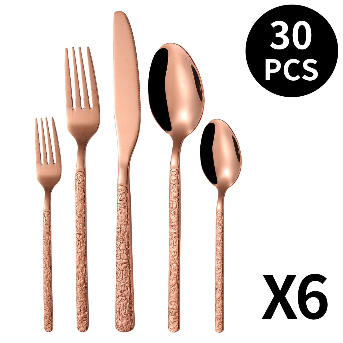 Cutlery Set Stainless Steel Rust-Resistant Dishwasher-Safe