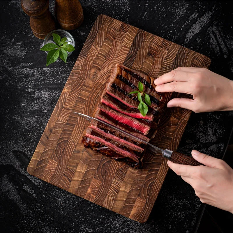 Cutting Board Teak Wood Moisture-Resistant Thick Stable Surface