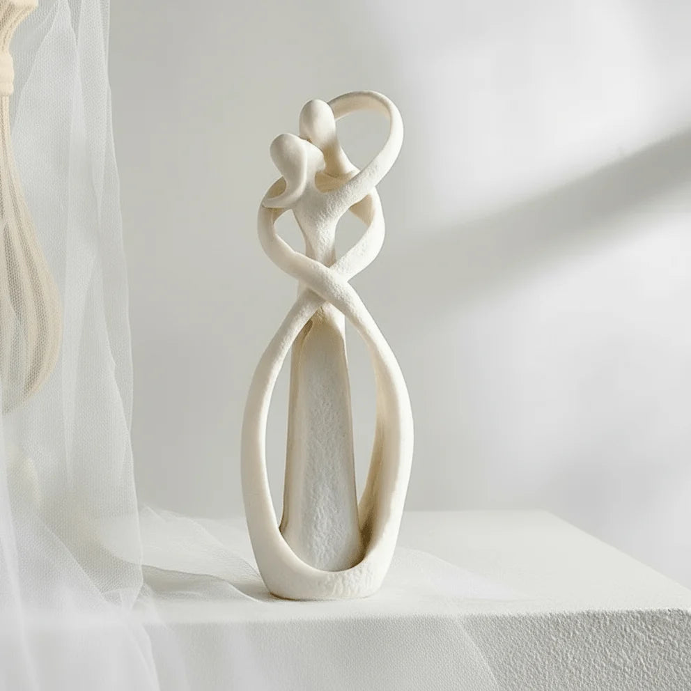Decorative Sculpture Resin Abstract Embrace Design