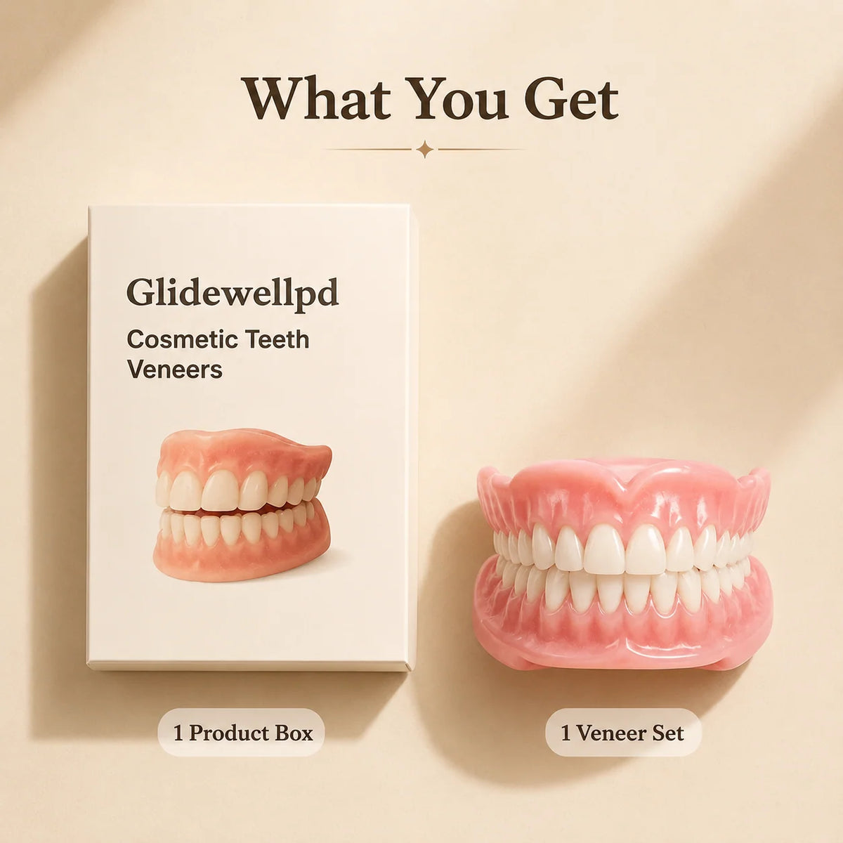 Denture Set Upper & Lower Flexible Suction Fit