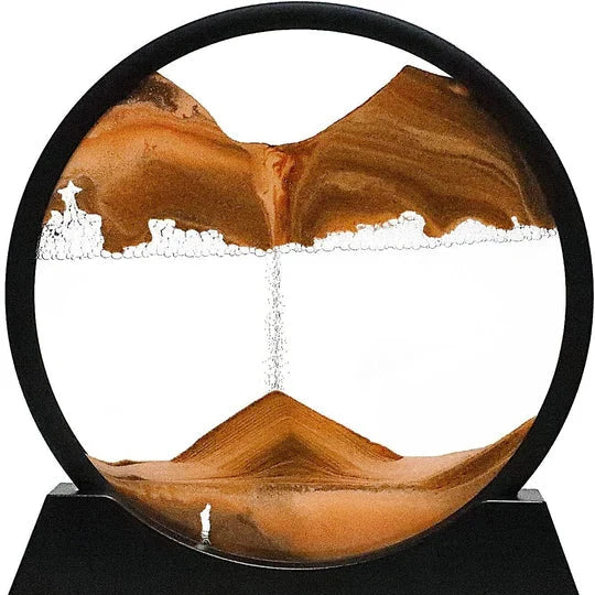 Desk Sand Art Clear Glass Dome & Colored Sand