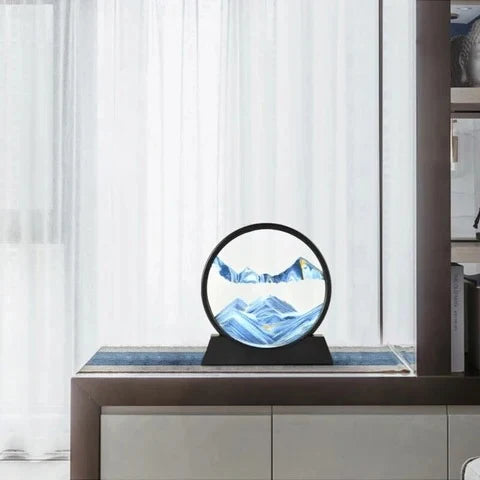 Desktop Sand Art Display Manual Rotation No Batteries