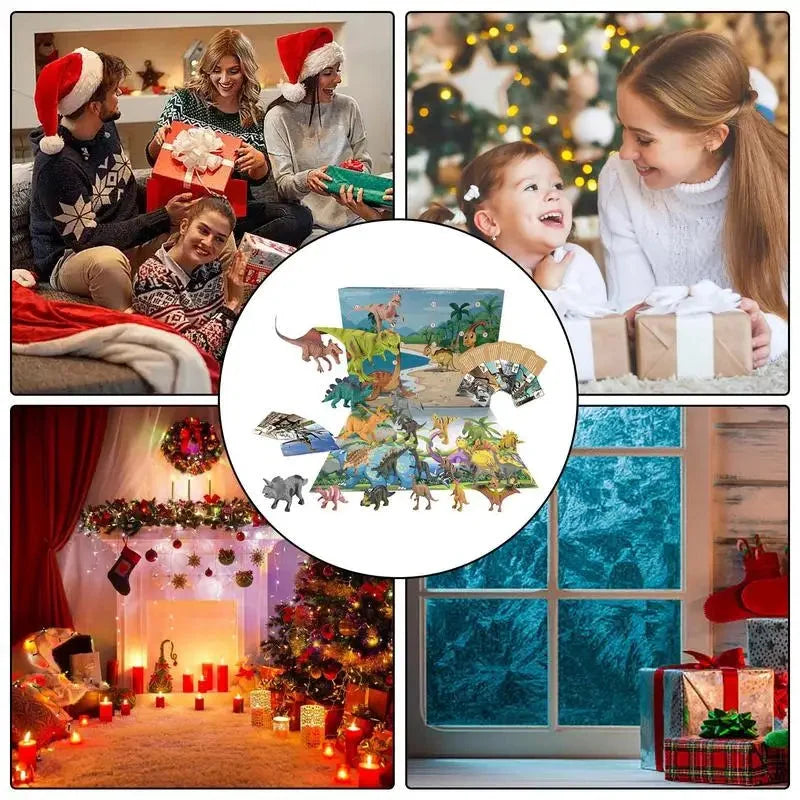 Dinosaur Advent Calendar 24 Figures Play Mat Included