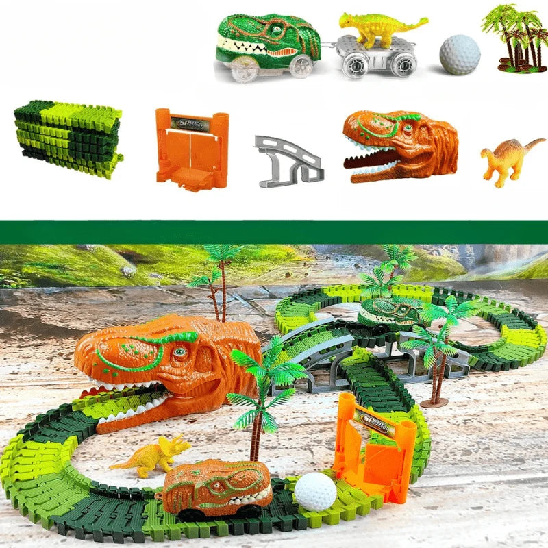 Dinosaur Train Playset Interactive Track BPA-Free ABS Plastic