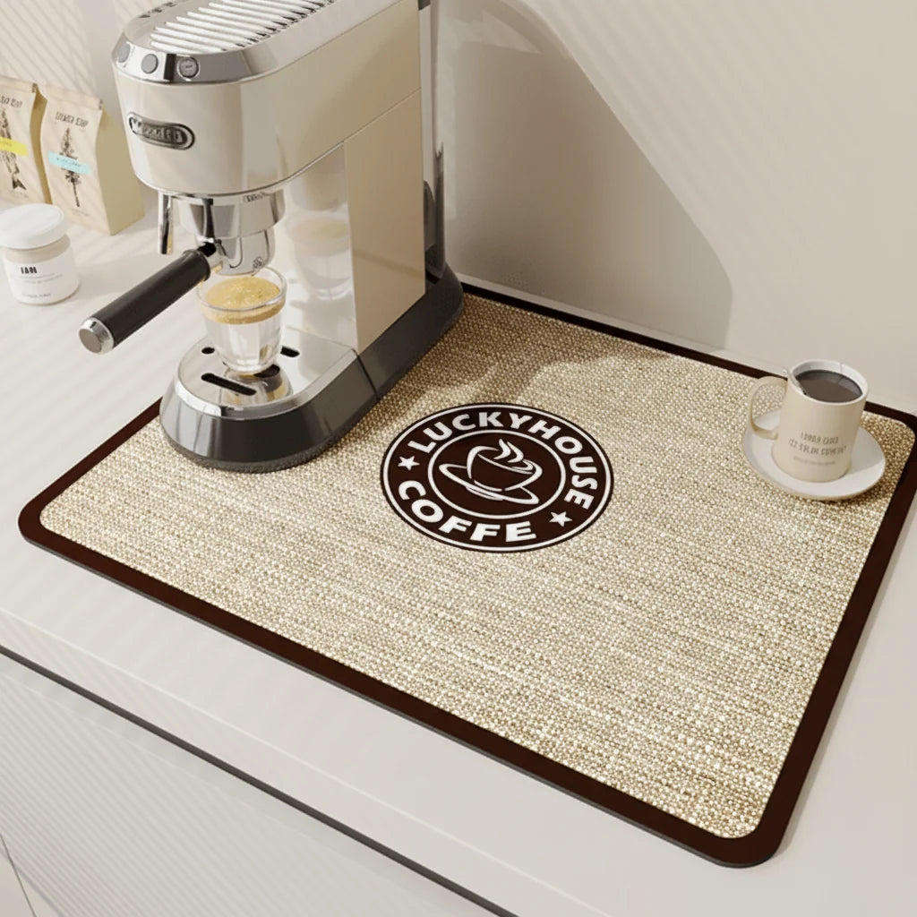 Dish Drying Mat Diatomite Highly Absorbent Quick-Drying
