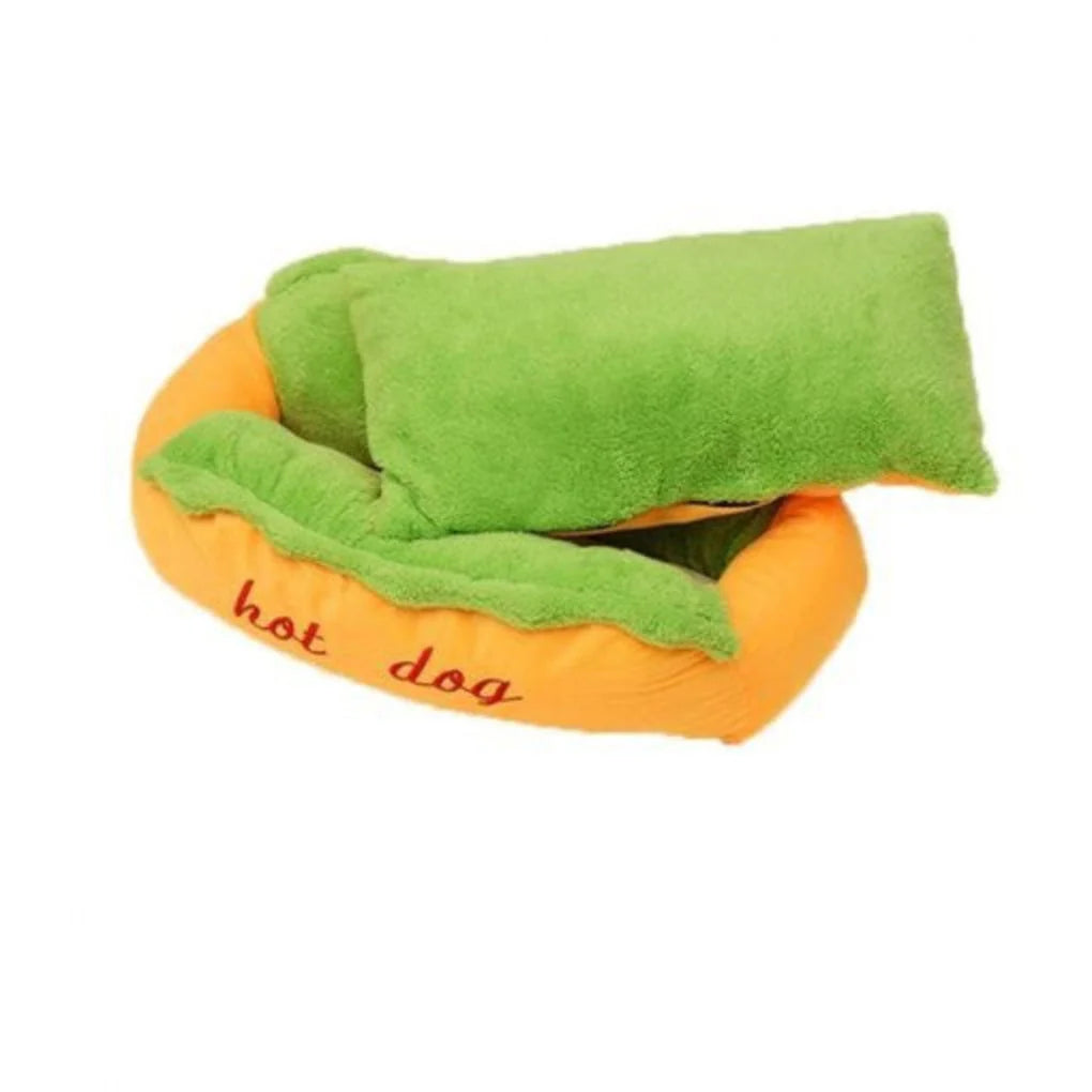 Dog Bed Cotton Raised Walls Removable Washable Cushion Non-Slip Base
