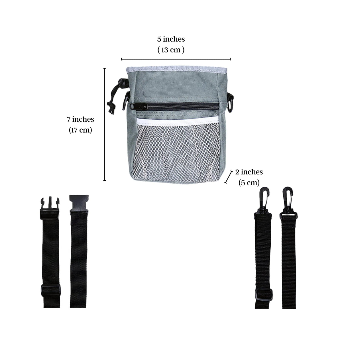 Dog Training Treat Pouch Weatherproof Nylon Waste Bag Dispenser