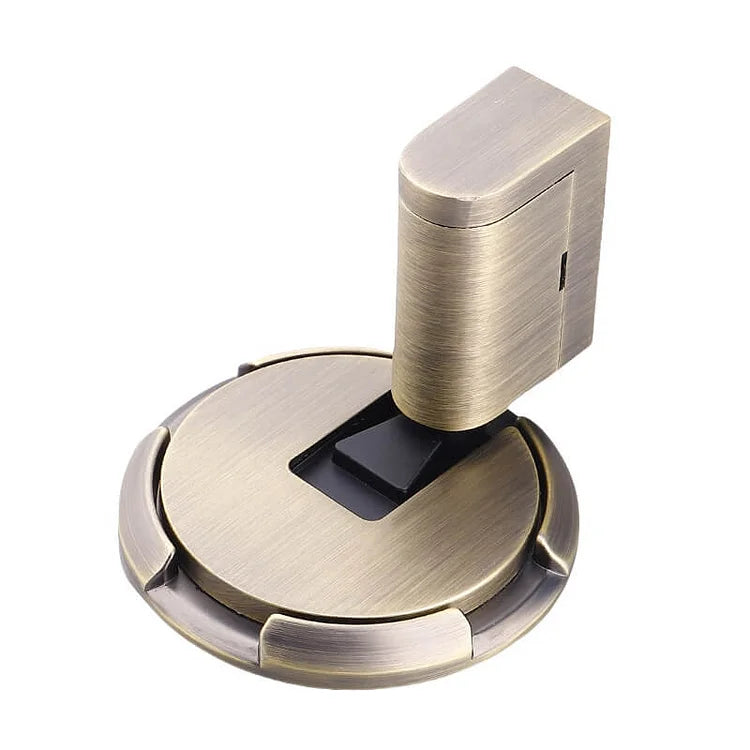 Door Stop Zinc Alloy Foot-Operated Press-Lock