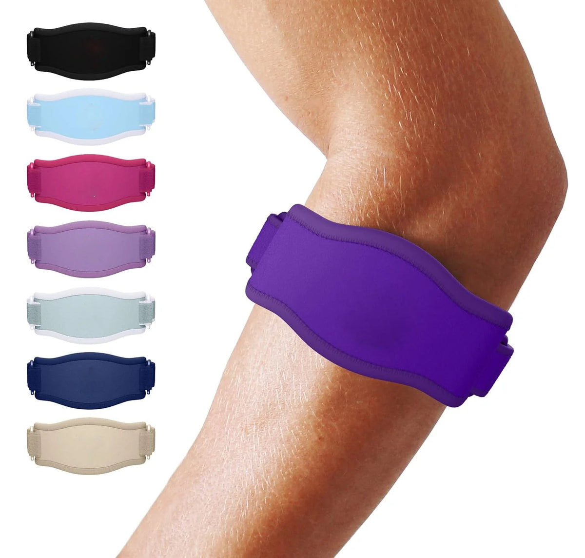 Elbow Brace Adjustable Compression Breathable Moisture-Wicking Fabric