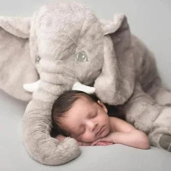 Elephant Plush Pillow Ultra-Soft Washable Nursery Accent