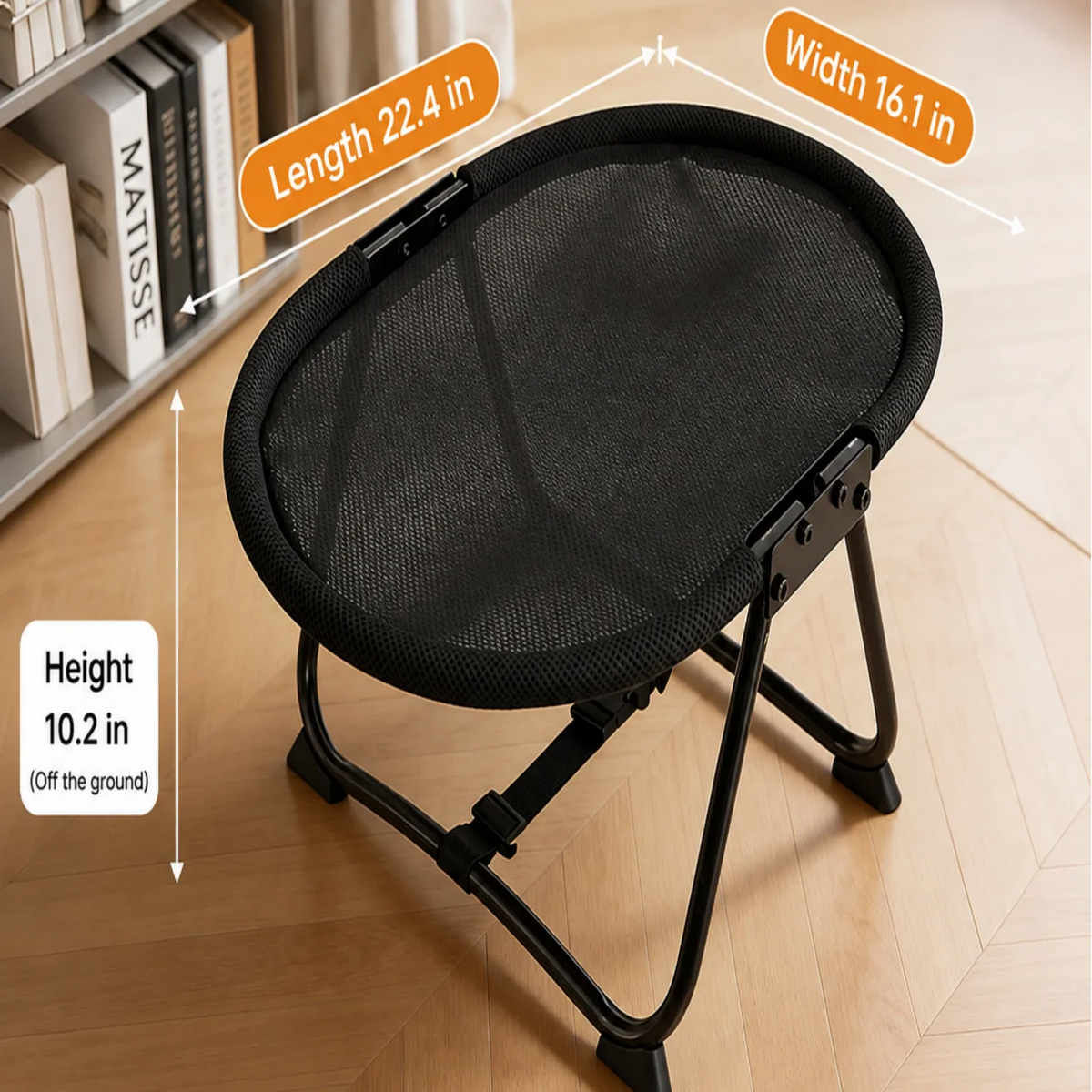 Elevated Pet Bed Breathable Mesh Foldable Frame
