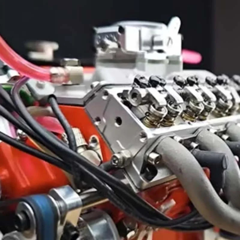 Engine Model Kit Working Gasoline-Powered V8 With CDI Ignition