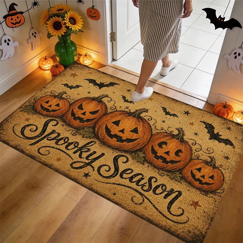 Entry Mat Gingerbread House Print Non-Slip Weather-Resistant