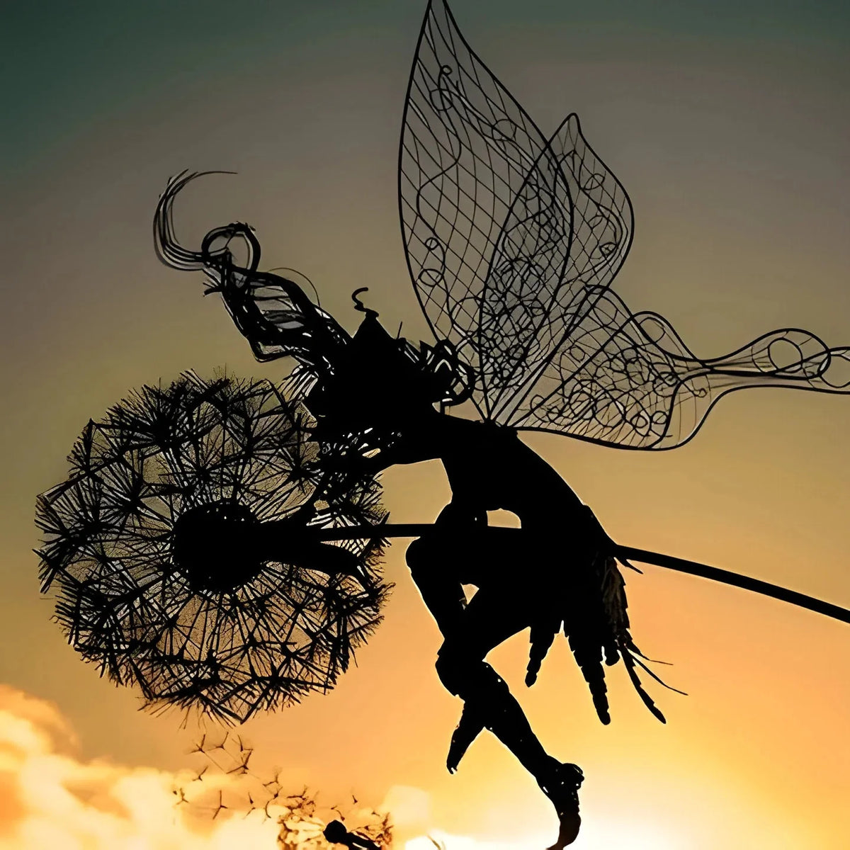 Fairy Garden Sculpture Cutout Weather-Resistant Indoor & Outdoor Decor