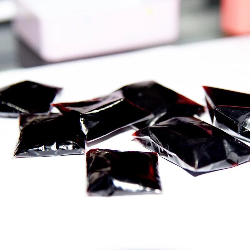 Fake Blood Liquid Dark Red Non-Toxic Easy-Pour Pouch