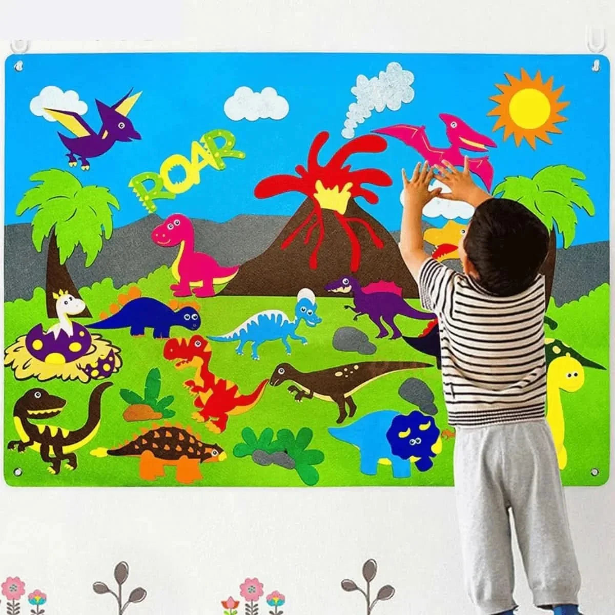 Felt Board Set Reusable Animal Figures
