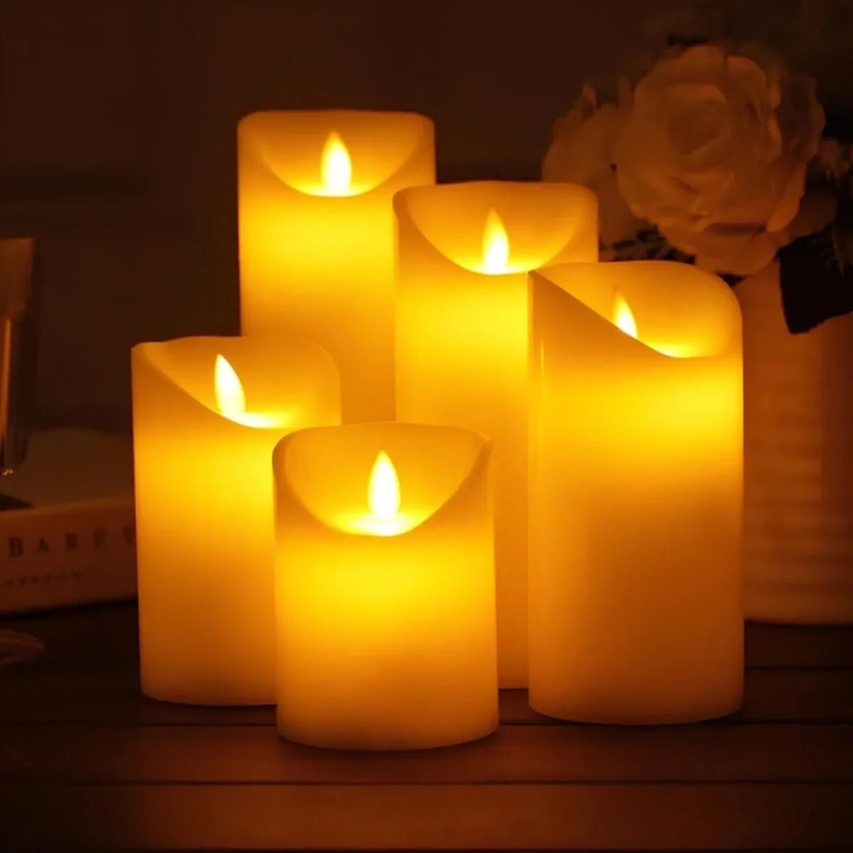 Flameless LED Candles Realistic Flickering Light