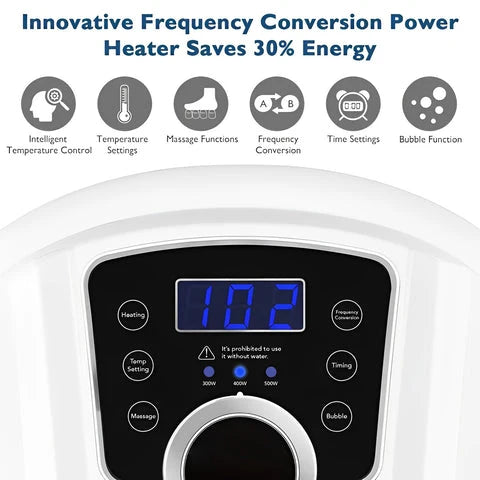 Foot Spa Massager Adjustable Heat & Oxygen Bubbles