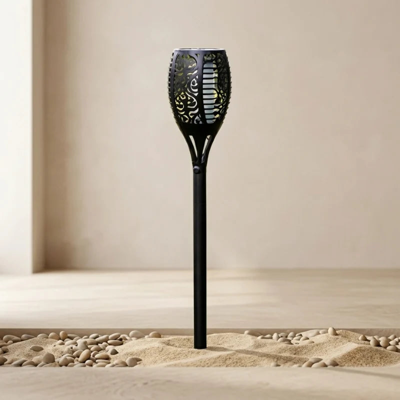 Garden Torch Solar Powered Flickering Flame Waterproof
