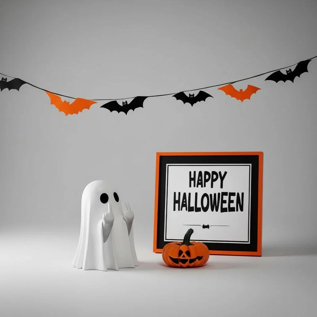 Ghost Figurine Resin Halloween Tabletop Decor