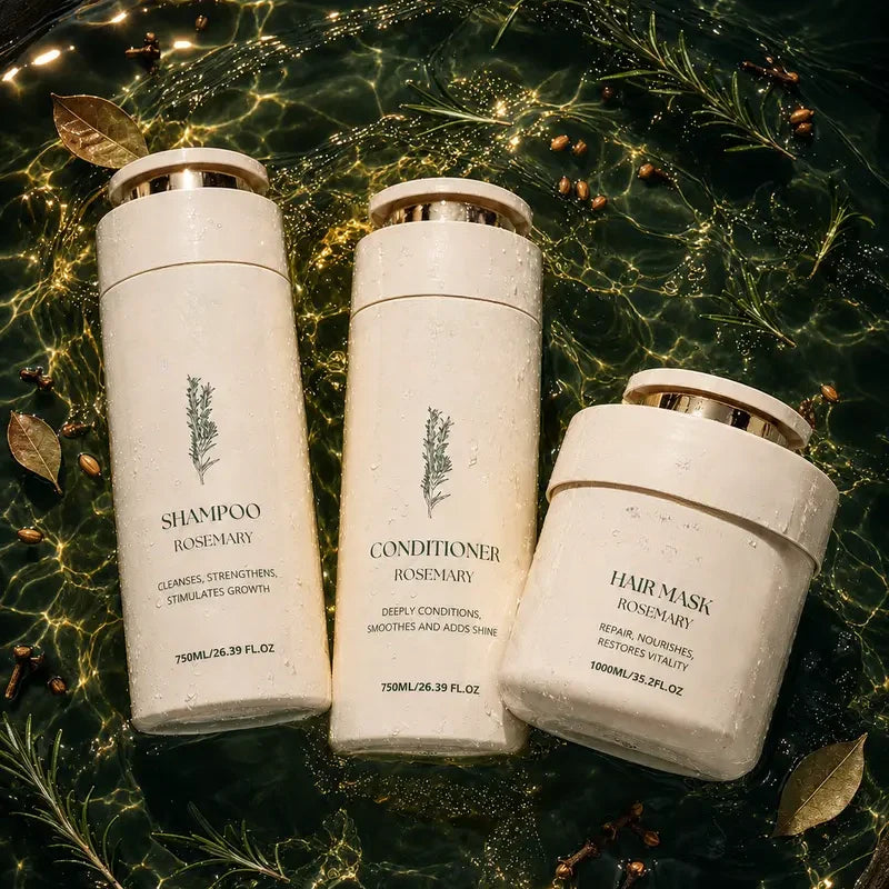 Hair Care Set Rosemary Botanical Sulfate-Free Three-Step Routine