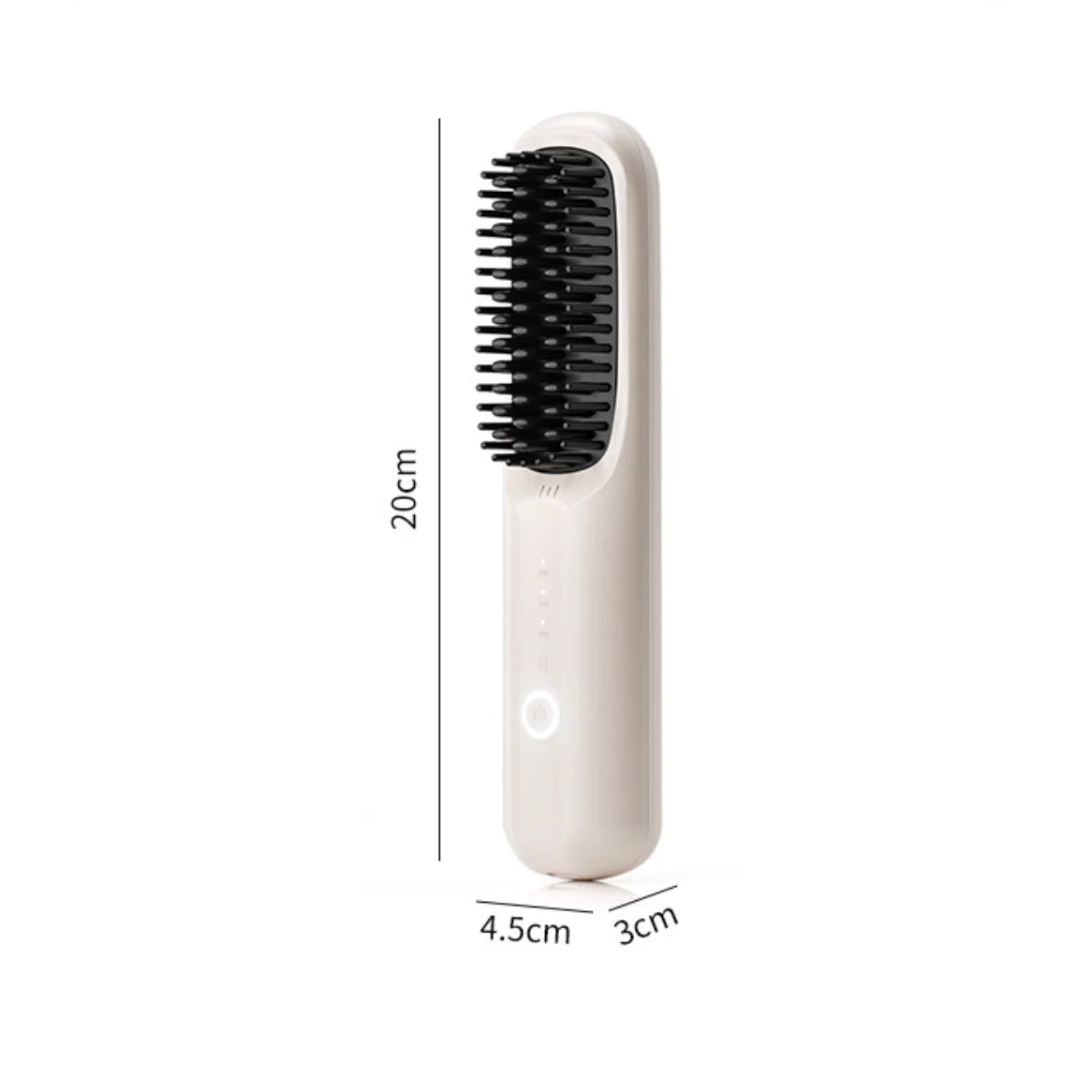 Hair Straightening Brush Cordless Ceramic-Coated With Ion Release
