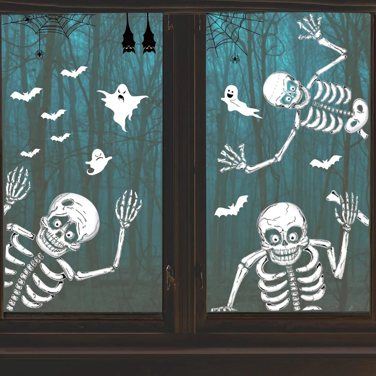 Halloween Window Clings Double-Sided Reusable Set of 140