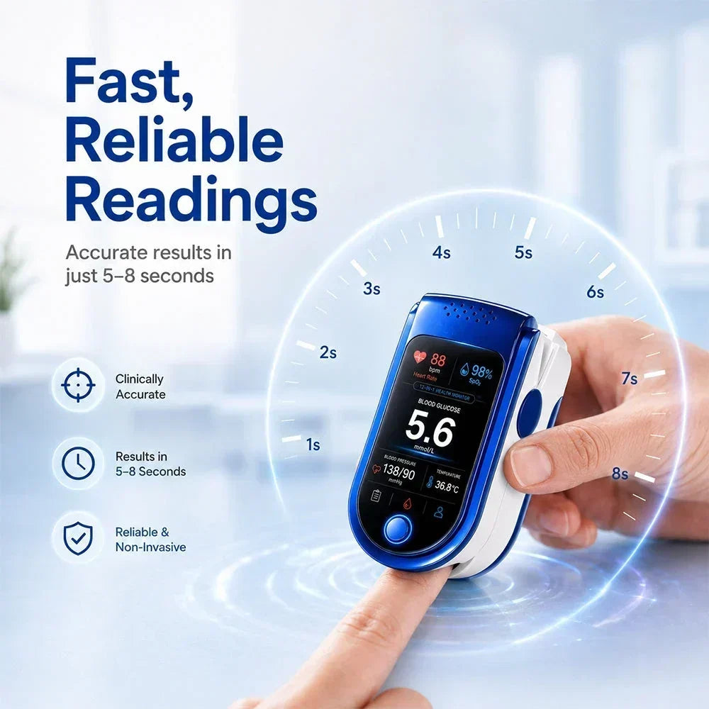 Health Monitor Noninvasive Digital Display Reading History