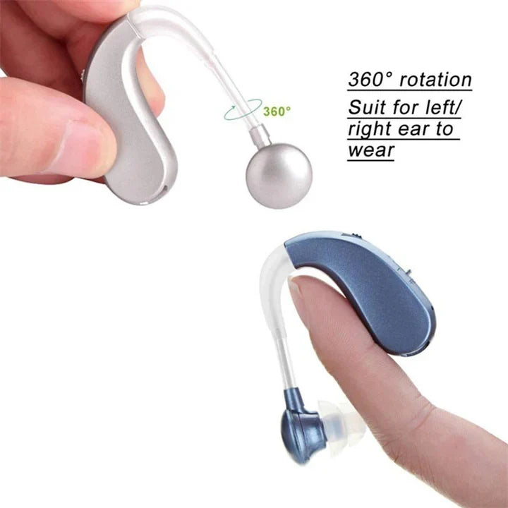 Hearing Amplifier Behind-the-Ear Rechargeable Wireless Audio Streaming