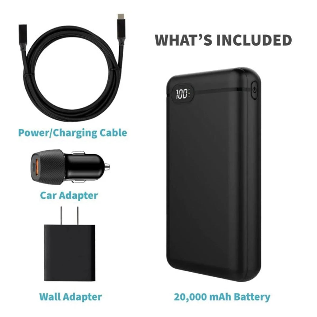 Heated Blanket Cordless USB Power Bank 3 Heating Zones