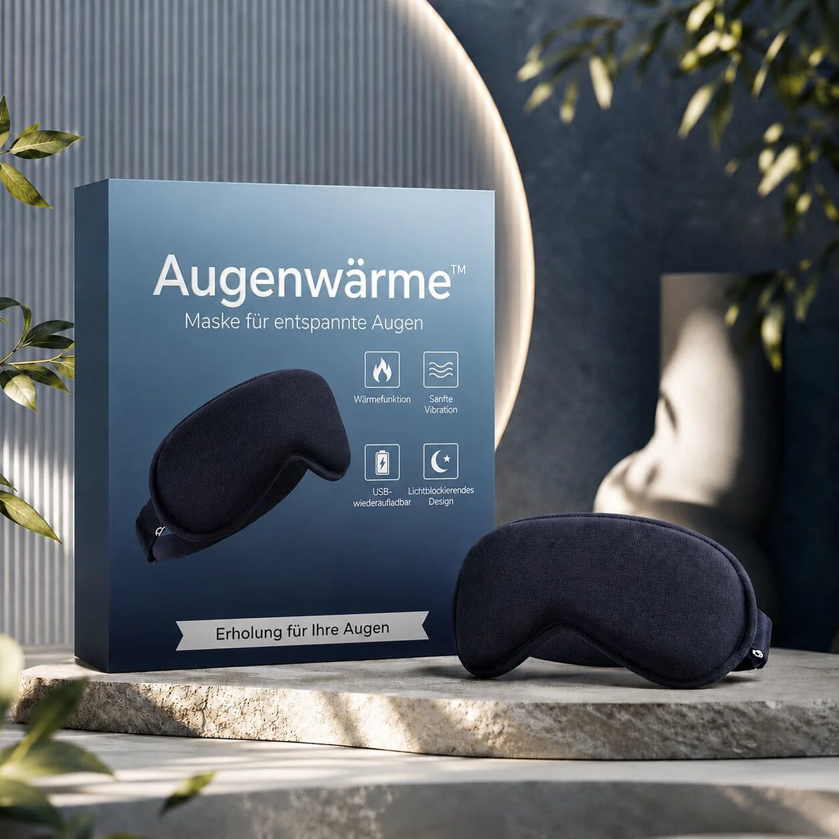 Heated Eye Mask Graphene Heat Vibration Massage