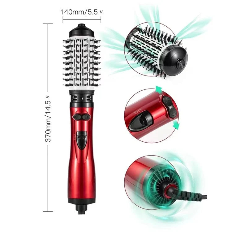 Hot Air Brush Dual Rotating Heads Ionic Technology