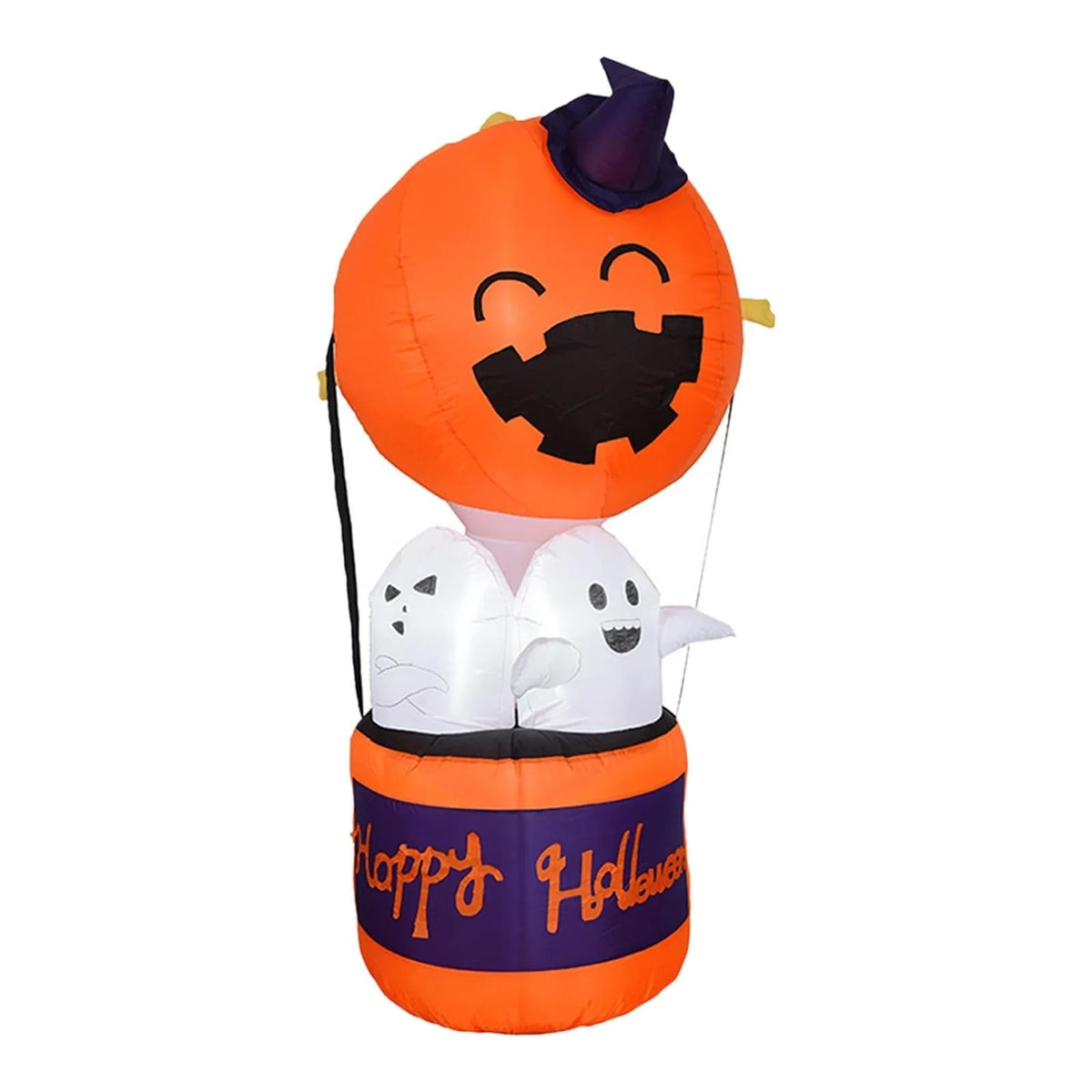 Inflatable Halloween Decoration Pumpkin Hot Air Balloon LED Lights