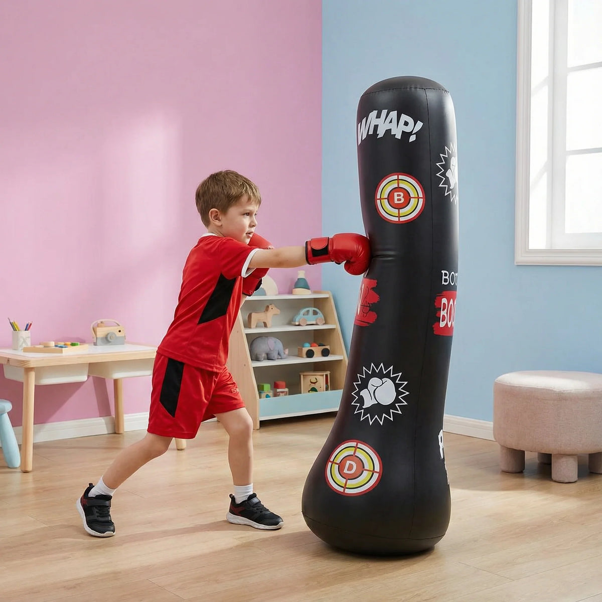 Inflatable Punching Bag Self-Righting Water-Filled Base
