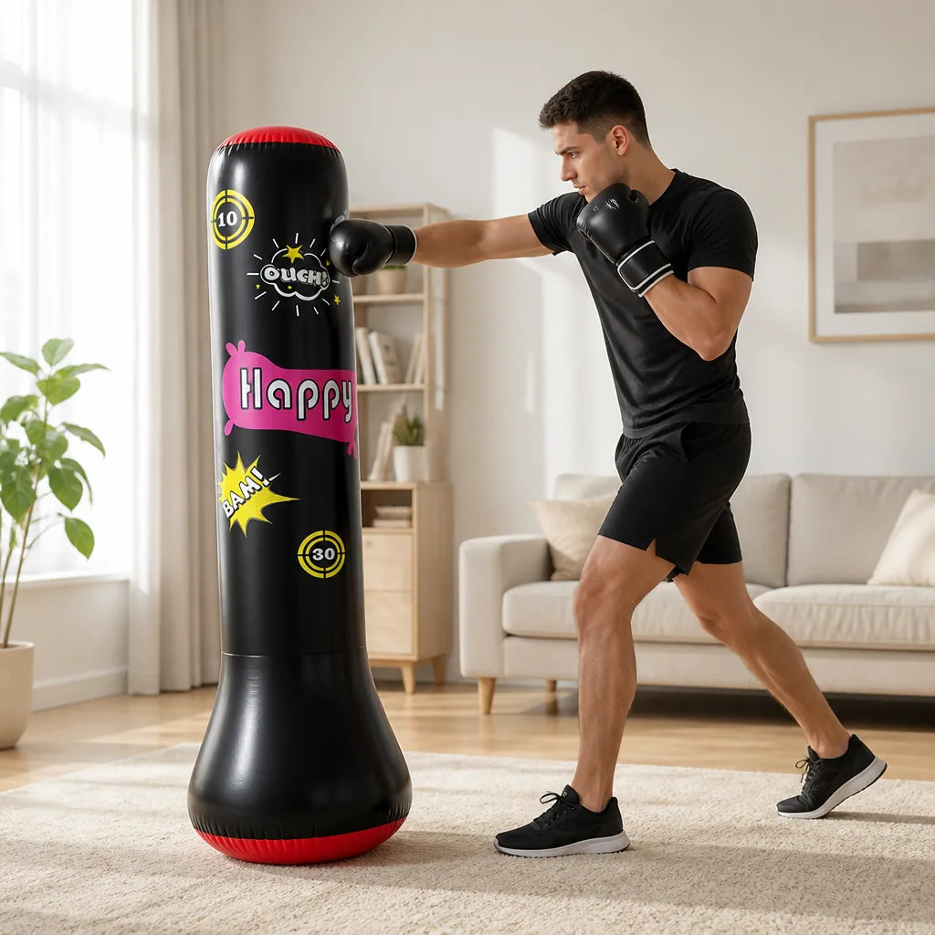 Inflatable Punching Bag Soft PVC Portable Design