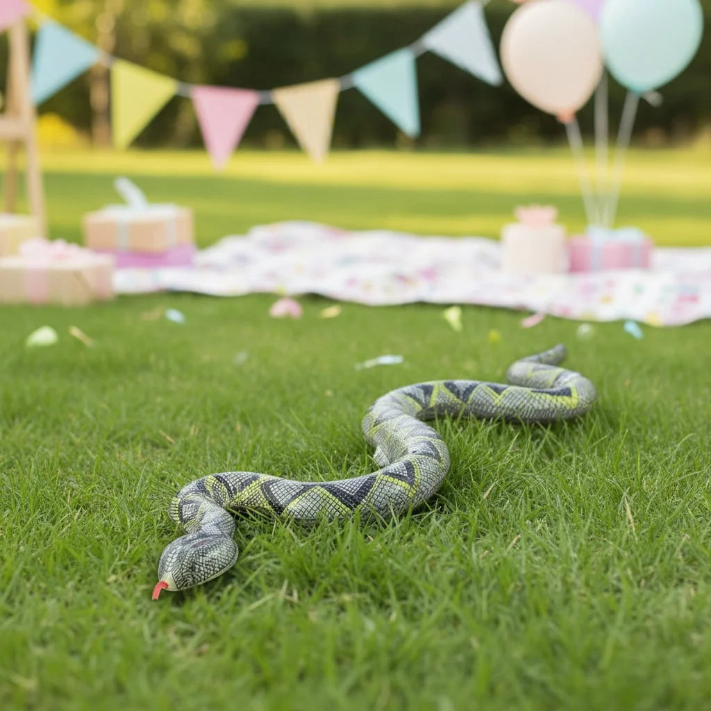 Inflatable Snake Decoration Waterproof PVC Coiled Design