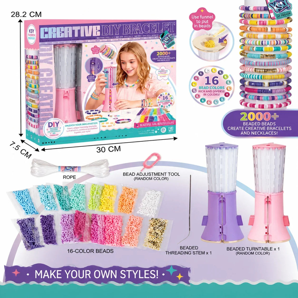 Jewelry Making Kit Beads & Charms For Bracelets And Necklaces