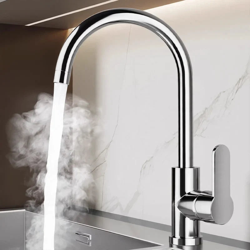Kitchen Faucet High-Arc Ceramic Valve Rust-Resistant Finish